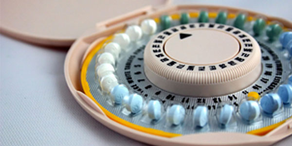Close up image of package of birth control pills