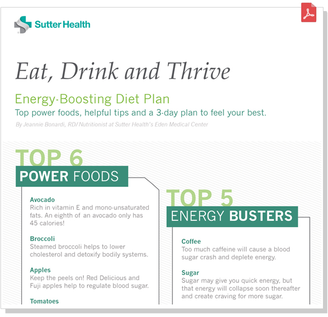Energy Boosting Diet Plan